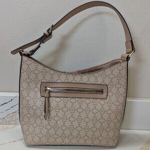 Nanette Lepore shoulder bag in tan and beige. In excellent condition!
